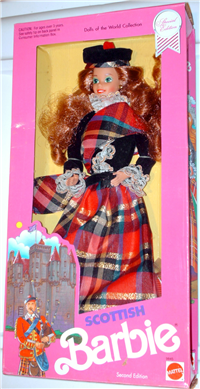 SCOTTISH 2ND EDITION  Barbie Doll   (Dolls of the World, Mattel  #9845, 1991) 