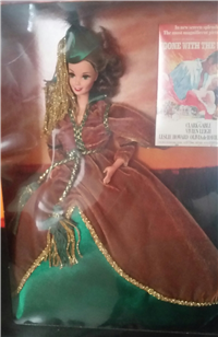 SCARLET O'HARA IN GREEN DRAPERY DRESS  Barbie Doll   (Gone with the Wind Barbie, Mattel  #12045, 1994) 