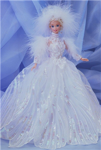 SNOW PRINCESS BLONDE  Barbie Doll   (Enchanted Seasons Barbie, Mattel  #11875, 1994) 