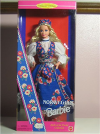 NORWEGIAN   Barbie Doll   (Dolls of the World, Mattel  #14450, 1996) 