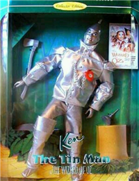 WIZARD OF OZ TIN MAN KEN  Barbie Doll   (Wizard of Oz Dolls, Mattel  #14902, 1997) 