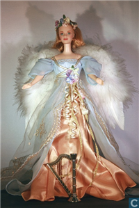 ANGEL OF MUSIC HARPIST  Barbie Doll   (Angel Dolls, Mattel  #18894, 1998) 
