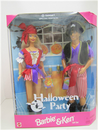 HALLOWEEN PARTY BARBIE & KEN GIFTSET   (Halloween Dolls, Mattel  #19874, 1998) 