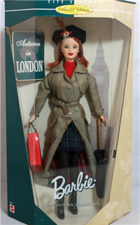 AUTUMN IN LONDON  Barbie Doll   (City Seasons, Mattel  #22257, 1999) 
