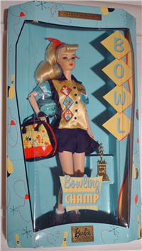 BOWLING CHAMP  Barbie Doll   (Mattel  #25871, 2000) 