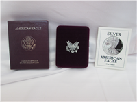 1 OZ American Eagle Silver Dollar Proof w/ Box & COA (US Mint, 1992-S)