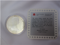 CANADA 100th National Parks Anniversary Commemorative Silver Proof Dollar (Royal Canadian Mint, 1985)