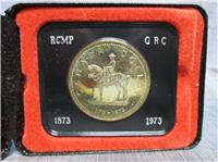 CANADA 100th Anniversary Silver Dollar Mountie Centennial 1873 - 1973 (Royal Canadian Mint, 1973)