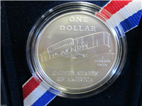 First Flight Centennial Silver Dollar Coin in Box with COA  (US Mint, 2003-P)