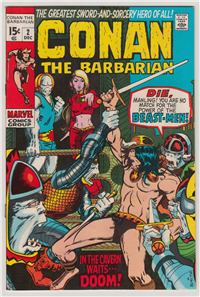 CONAN THE BARBARIAN  #2     (Marvel, 1970)