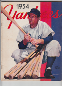 NEW YORK YANKEES BASEBALL YEARBOOK     (Big League Books, 1954) 