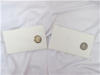 Final Susan B. Anthony Dollar 2 Coins Postal Commemorative Set  (US Mint, 1999)