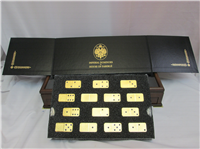 HOUSE OF FABERGE IMPERIAL 36 Piece Dominoes Set With Case (Franklin Mint)