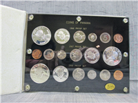 Coins Of Panama 18 Coin Proof Set In Capitol Holder (US Mint, 1966, 1967, 1968)