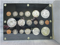 Coins Of Panama 18 Coin Proof Set In Capitol Holder (US Mint, 1966, 1967, 1968)