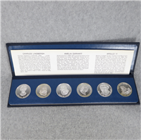 Milestones of Manned Flight Silver Medals Set (TWA, 1969)