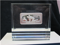 Father's Day 1000 Grains Proof Ingot In Lucite Display  (Franklin Mint, 1974)