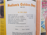NUDISM'S GOLDEN DAYS  #10    (Carlisle Publications, 1966) 