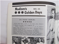 NUDISM'S GOLDEN DAYS  #15    (Carlisle Publications, May-June, 1966) 