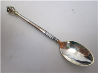 Sorensen Denmark Sterling 4" 6 pc Spoon Set Vermeil tips  (Worcester Silver Co) 