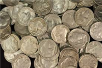 Prices for circulated common date buffalo nickels with full dates