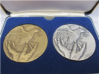 Richard M. Nixon Journey For Peace Medals Set  (Danbury Mint, 1972)