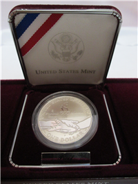 Olympic 90% Silver Dollar Proof in Box with COA    (US Mint, 1995 P)