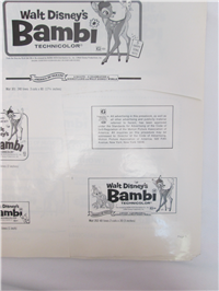 BAMBI   Re-Release American Ad Pad  (Disney, 1982)
