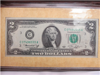 The Official Two Dollar Bicentennial Commemorative Bill  (Franklin Mint, 1976)