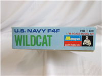 WWII U.S. NAVY F4F WILDCAT  1:4 Plastic Model Kit    (Monogram PA66 6798, 1968)