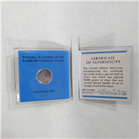 Apollo 14 Silver Mini Coin (Franklin Mint, 1971)