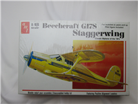 BEECHCRAFT G17S STAGGERWING 1:48 Plastic Model Kit    (AMT T638, 1960's)