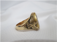 The Golden Eagle Ring by Gilroy Roberts (Franklin Mint, 1977, 14KT) Size 11 1/2