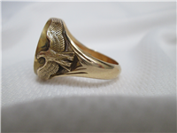 The Golden Eagle Ring by Gilroy Roberts (Franklin Mint, 1977, 14KT) Size 11 1/2