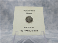 Gerald Ford Eyewitness Platinum Mini Coin (Franklin Mint, 1974)