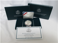 1998S Black Revolutionary War Patriots Silver Dollar Proof with Box and COA (US Mint, 1998)