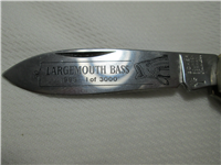 1993 BOKER LARGEMOUTH BASS Dark Green Pick Bone Canoe