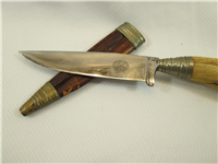 German KUNO RITTER SOLINGEN Deer Foot 10" Fixed Blade Hunter Knife