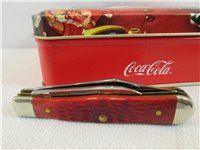2001 CASE XX 64700 6225 1/2 SS Red Bone Coca-Cola Christmas Special Edition Knife