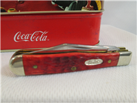 2001 CASE XX 64700 6225 1/2 SS Red Bone Coca-Cola Christmas Special Edition Knife