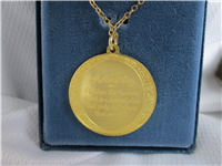 Mother's Day 18KT Gold Pendant Charm (Franklin Mint, 1974)