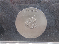EXPO '70 Commemorative Silver Medal (Japanese Mint, 1970)