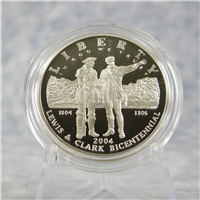 Lewis and Clark Bicentennial Silver Dollar Proof + Box & COA (US Mint, 2004-P)