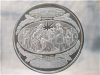Christmas 'The Nativity' Holiday Silver Proof Medal (Franklin Mint, 1971)
