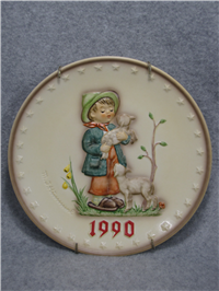 1990 SHEPHERD'S BOY 20th Annual 7-1/2 inch Plate  (Hummel 286, TMK 6)