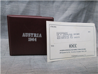 AUSTRIA 1964  50 Shillings  Winter Olympics Commemorative  Silver Coin KM 2896