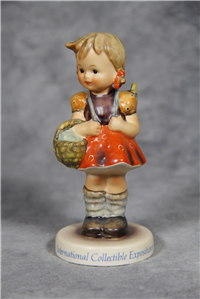 SCHOOL GIRL Special Edition 5-1/2" Figurine (Hummel 81 2/0, TMK 7), International Collectible Exposition