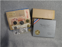 1970 MONAIS de PARIS FLEURS DE COINS 8 Coin French Proof Set (Monnaies ed Medailles)