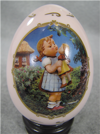 M. I. Hummel KISS ME 3-1/2 inch Porcelain Egg  (Danbury Mint, 1994)