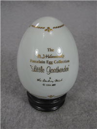 M. I. Hummel LITTLE GOATHERDER 3-1/2 inch Porcelain Egg  (Danbury Mint, 1994)